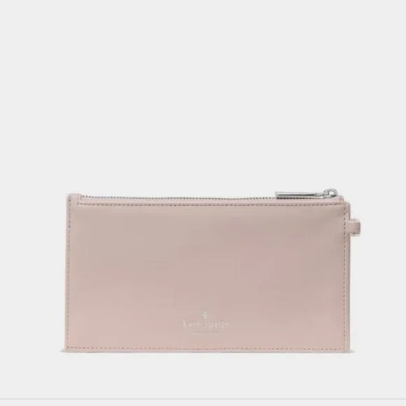 Kate Spade Yours Truly Envelope Wristlet Clutch Heart Wallet - Powdered Sugar - Picture 8 of 8